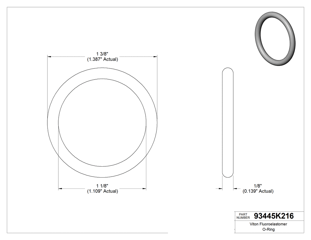 Technical drawing - 93445K216